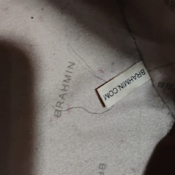 SALE! Auth Brahmin Melbourne Athena Pecan Crocodile Embossed Tote W Attached Bag - Picture 13 of 15